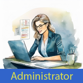 Administrator at work